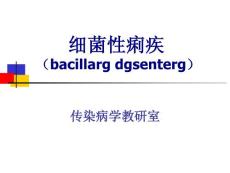 《传染病学》课程教学课件 细菌性痢疾bacillarg dgsenterg(37P)