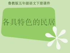各具特色的民居 PPT课件