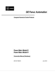 FANUCpower mate i-MD MH硬件连接说明书 GFZ-63173EN_03