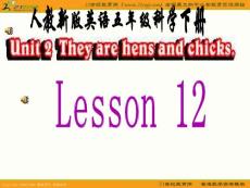 人教新版小学英语五年级下册课件Lesson12