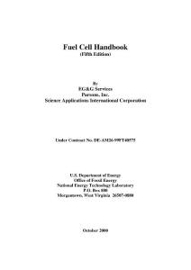 Fuel Cell - Handbook - Hydrogen Power Electricity Electrical Electronics