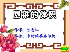 圆锥的体积_幼儿/小学教育-小学课件