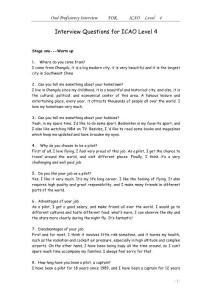 Interview Questions for ICAO Level 4
