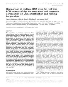comparison of multiple DNA dye