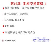 金融工程教材第10章   期权交易策略