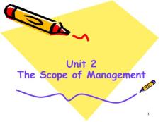 工商管理专业PPT英语课件Unit 2 The Scope of Management