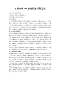 ERP沙盘模拟总结报告