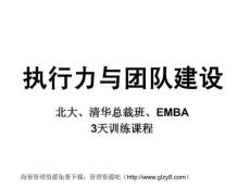 北大总裁EMBA《执行力与团队建设》