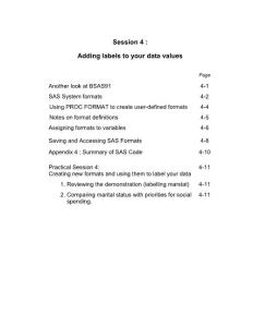 SAS课件－英Lancaster大学应用统计系session4