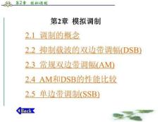 通信原理与通信技术课件第2章  模拟调制