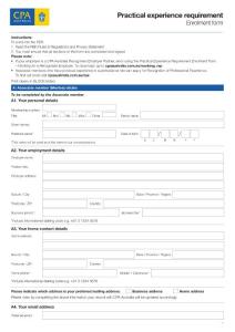 CPA Aust. Practical experience Requirement-enrolment-form