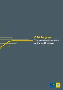 CPA Aust. Practical experience-guide-and-logbook