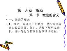 第十六章  激励