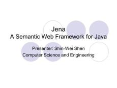 Jena A Semantic Web Framework for Java