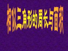 下载 ppt课件 人教 新课标 初中数学 九年级下 27.2.3相似三角形的周长与面积课件