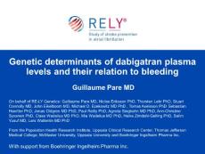 RELY Genetics Presentation Slides--2012ESC心血管专家课件