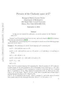 Pictures of the Chabauty space of C