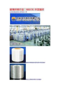 玻璃纤维行业  600176 中国玻纤