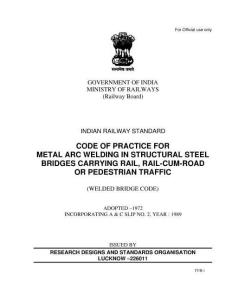 印度铁路规范1989