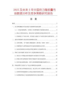 2025及未来5年中国欣力隆胶囊市场数据分析及竞争策略研究报告
