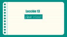 外教社2026快乐西班牙语2（A2）PPT课件Unidad 5 Lección 13