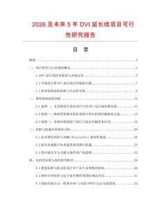 2026及未来5年DVI延长线项目可行性研究报告
