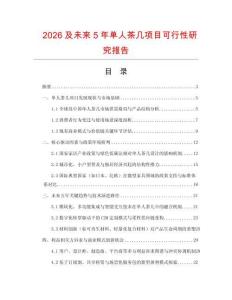 2026及未来5年单人茶几项目可行性研究报告