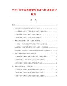 2026年中国吸塑盒装垒球市场调查研究报告