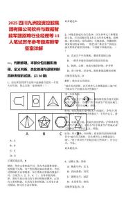 2025四川九洲投资控股集团有限公司软件与数据智能军团招聘行业经理等13人笔试历年参考题库附带答案详解