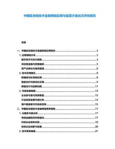 中国区块链技术金融领域应用与监管沙盒试点评估报告