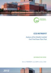 碳捕获与封存更新：全球现存电厂群分析CCS Retrofit- Analysis of the Global Installed Power Plant Fleet