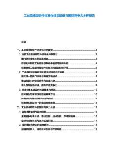 工业级排版软件标准化体系建设与国际竞争力分析报告
