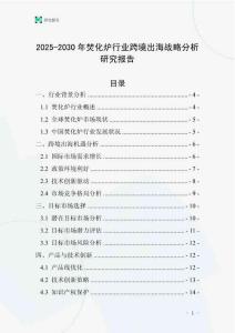 2025-2030年焚化炉行业跨境出海战略分析研究报告
