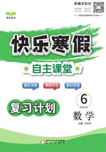 快乐寒假自主课堂六年级数学人教版