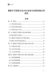 摄影扩印服务企业ESG实践与创新战略分析报告