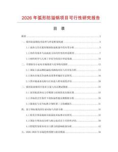 2026年弧形防溢锅项目可行性研究报告