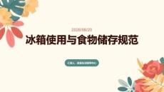 冰箱使用与食物储存规范