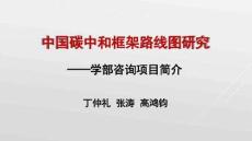 丁仲礼：中国碳中和路线框架