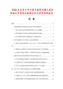 2026及未来5年中国卡箍型沟槽式柔性管接头市场现状数据分析及前景预测报告.docx
