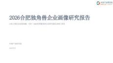 2026合肥独角兽企业画像研究报告