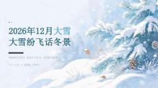 2026年12月大雪 大雪纷飞话冬景
