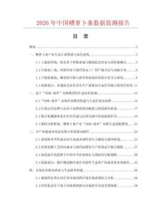 2026年中国糟萝卜条数据监测报告.docx