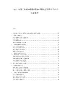 2025中国工业噪声控制设备市场细分领域增长机会识别报告.docx