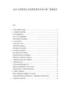 2025中国粉笔行业消费者教育市场与推广策略报告.docx