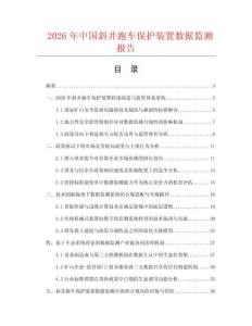 2026年中国斜井跑车保护装置数据监测报告.docx