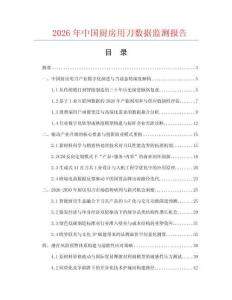 2026年中国厨房用刀数据监测报告.docx