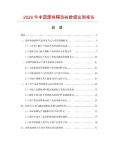 2026年中国漂珠隔热砖数据监测报告.docx