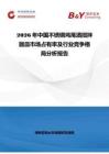 2026年中国不锈钢鸡尾酒搅拌器皿市场占有率及行业竞争格局分析报告