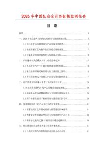 2026年中国钛白金月历数据监测报告.docx