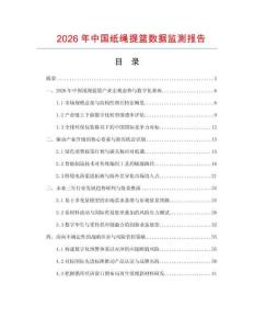 2026年中国纸绳提篮数据监测报告.docx